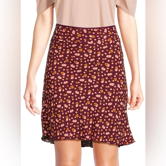 🆕FREE PEOPLE IRL SKIRT IN PLUM COMBO - Picture 11 of 14